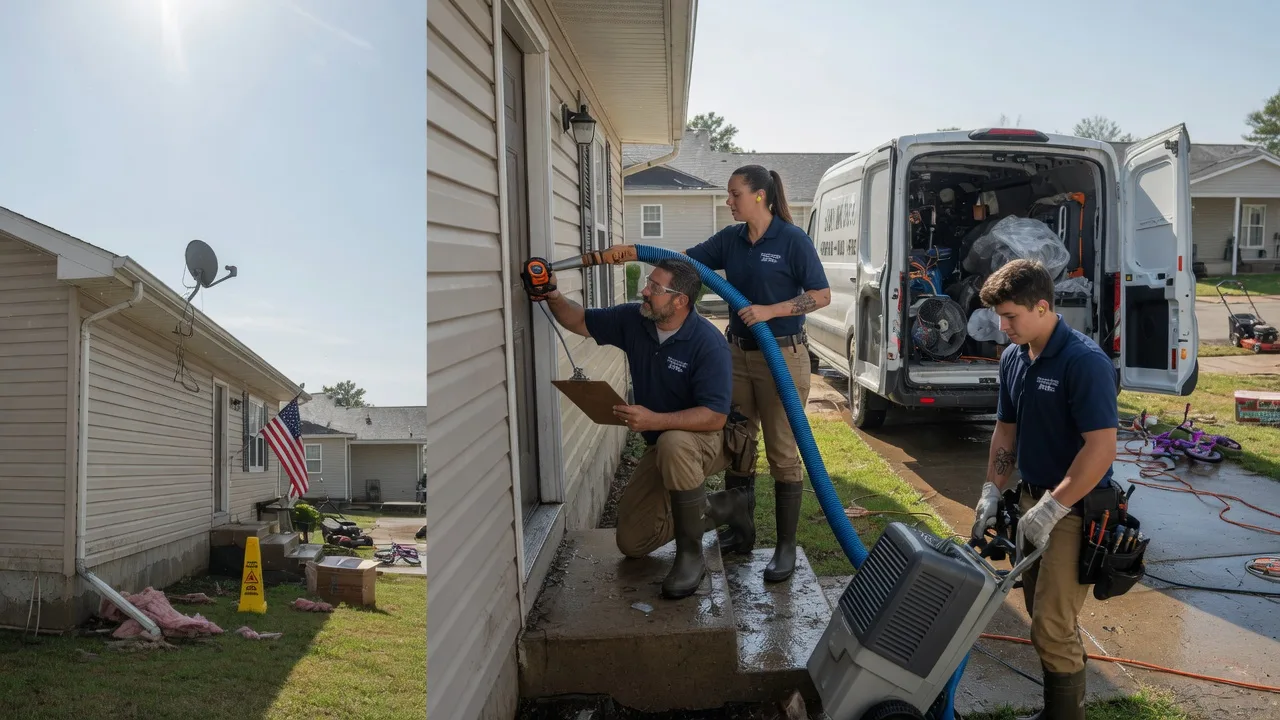 Ceiling Water Damage Restoration in Hope, KS near me